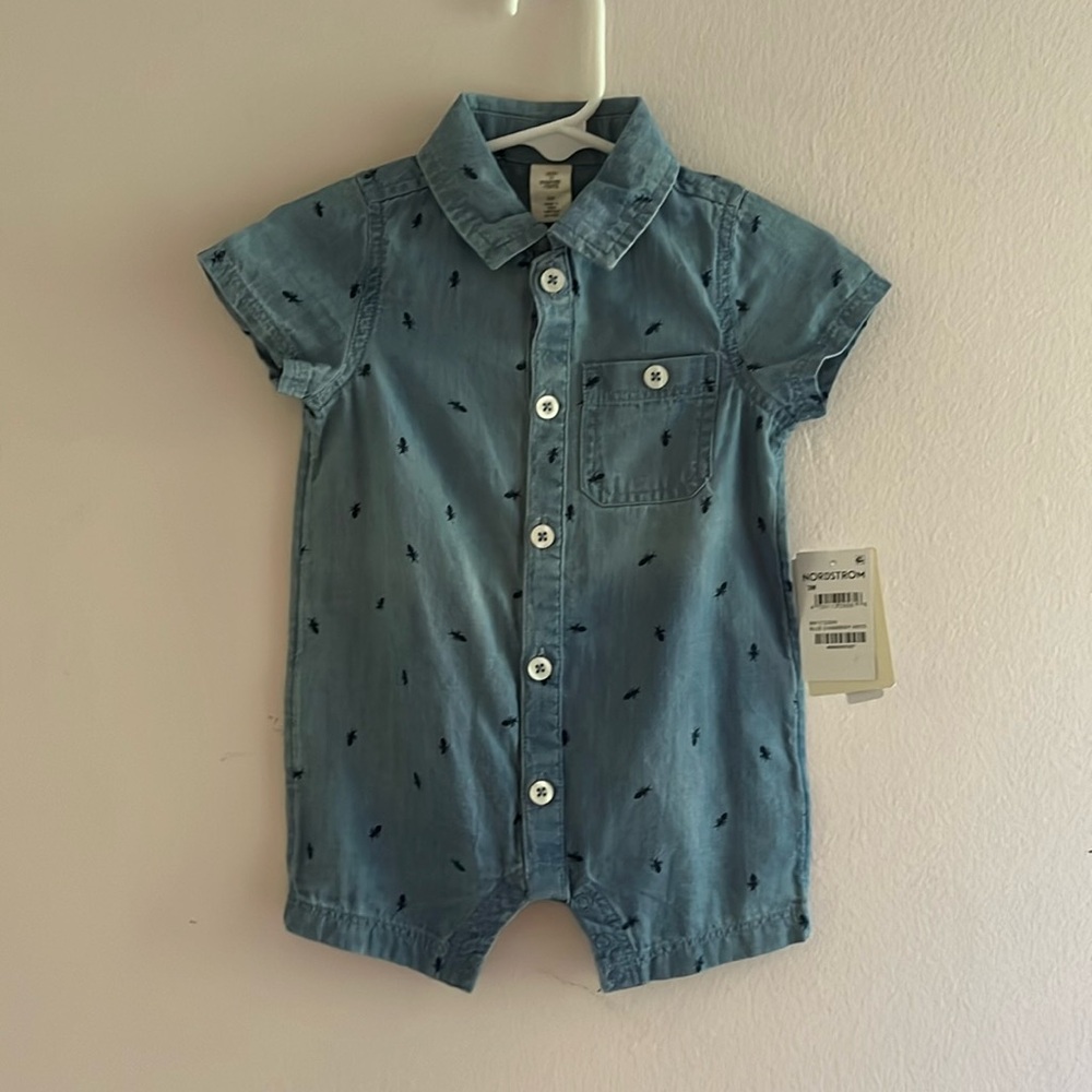 Tucker & Tate Blue Chambray One Piece - New with Tags